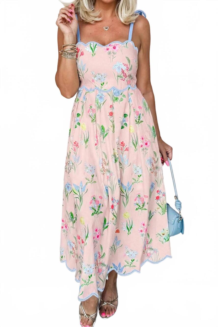 NEW LITTLE DAISY CLOSET little daisy midi dress in pink